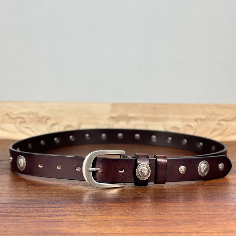 Punk Rock Heavy Metal Rvet Studded Leather Belt