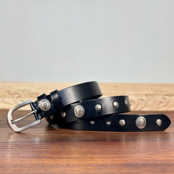 Punk Rock Heavy Metal Rvet Studded Leather Belt