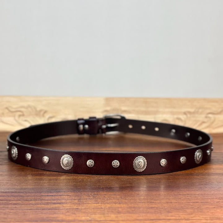 Punk Rock Heavy Metal Rvet Studded Leather Belt