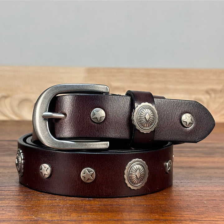 Punk Rock Heavy Metal Rvet Studded Leather Belt