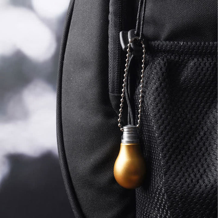 Golden Color Lamp Bulb Shape Hidden Knife Keychain - image 4