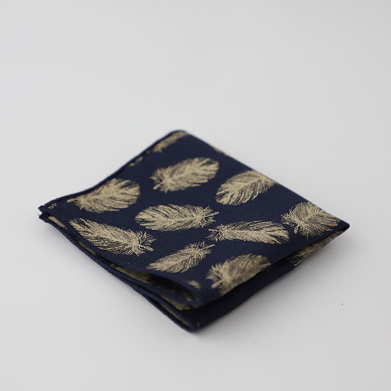 Men's Artsy Floral Leave Pattern Pocket Square