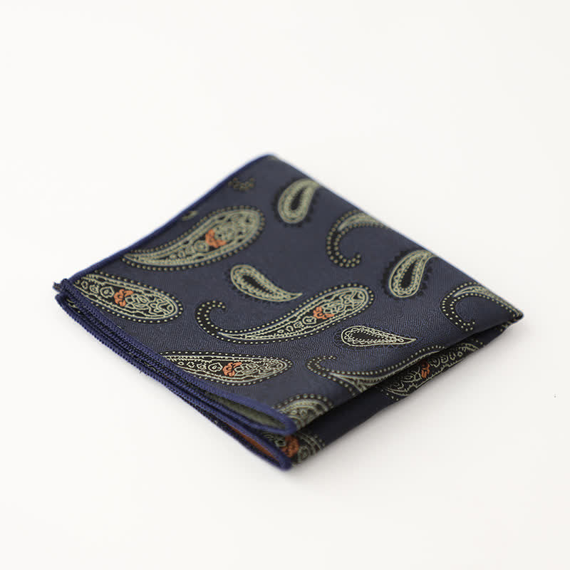 Men's Artsy Floral Leave Pattern Pocket Square