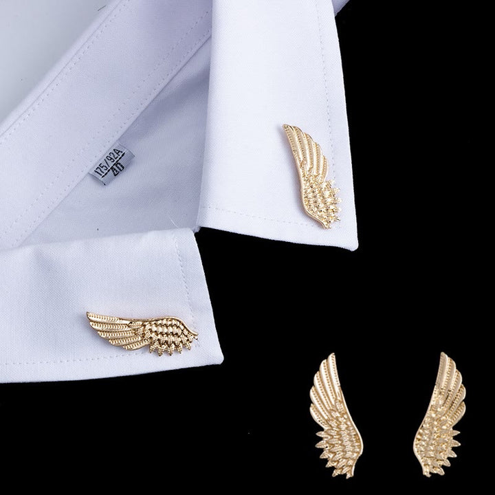 Retro Wings Brooch Gold Silver Shirt Accessories