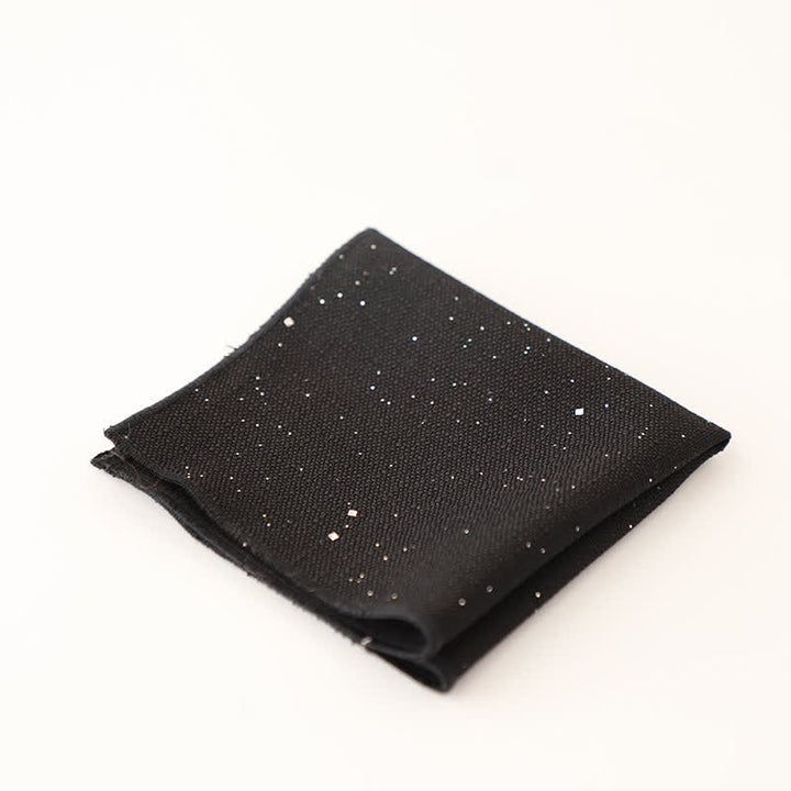 Men's Sequin Solid Color Simple Gentlemen Pocket Square