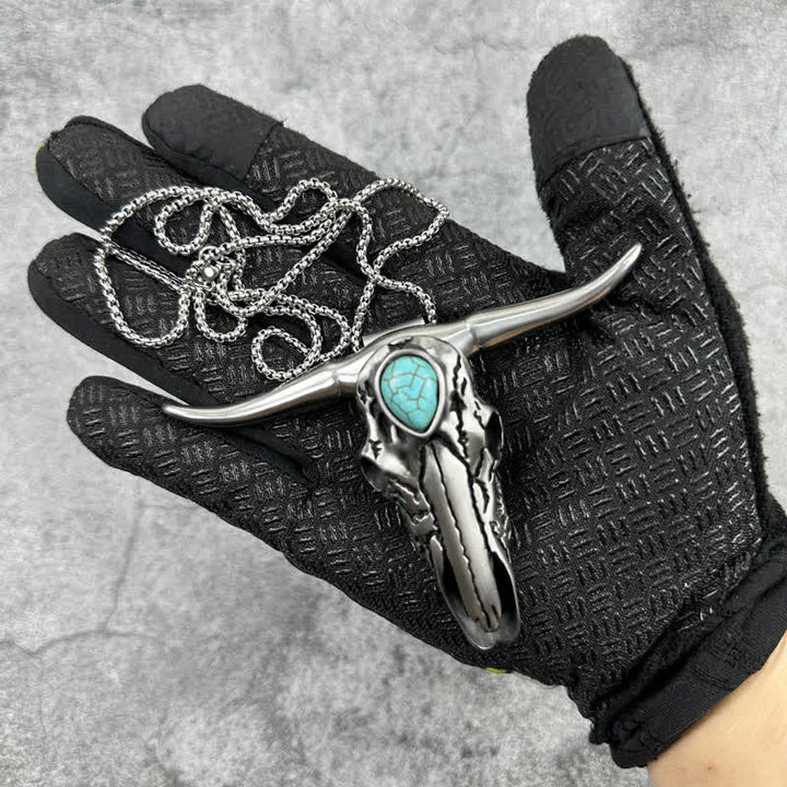 Longhorn Skull Turquoise Multi-function EDC Tool Pendant Belt Buckle - image 6