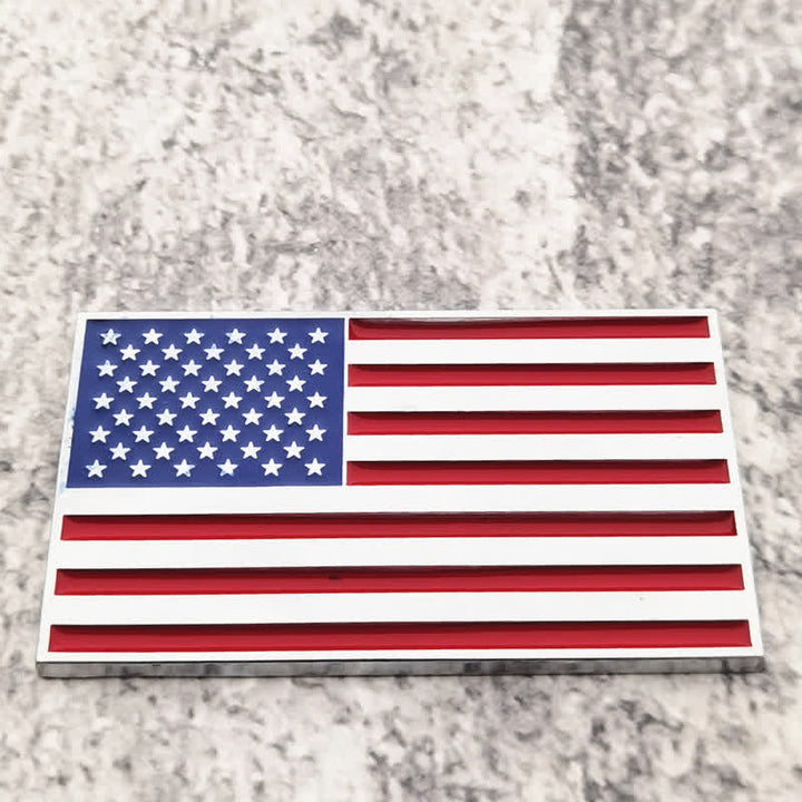 American Flag Metal Sticker Car Badge