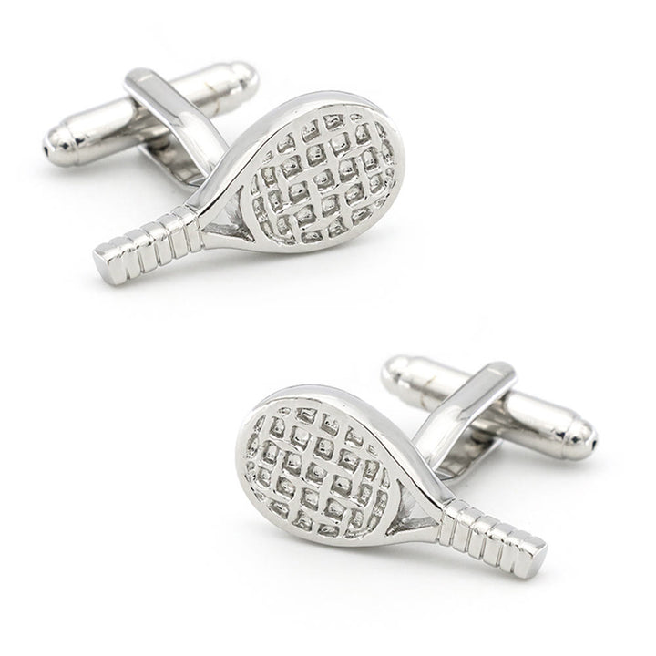 Men's 1 Pair Tennis Racket Button Covers Set Cufflinks