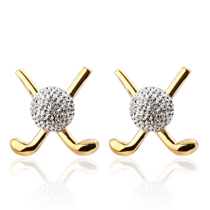 Men's 1 Pair Golf Time Button Covers Set Cufflinks - image 7