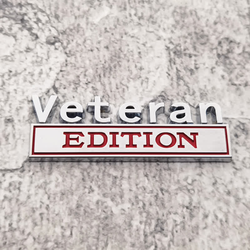 Veteran EDITION Metal Sticker Car Badge