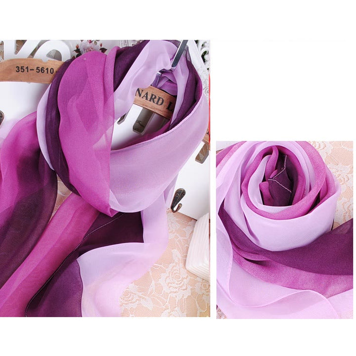 Women's Soft Solid Color Summer Sunscreen Thin Scarf