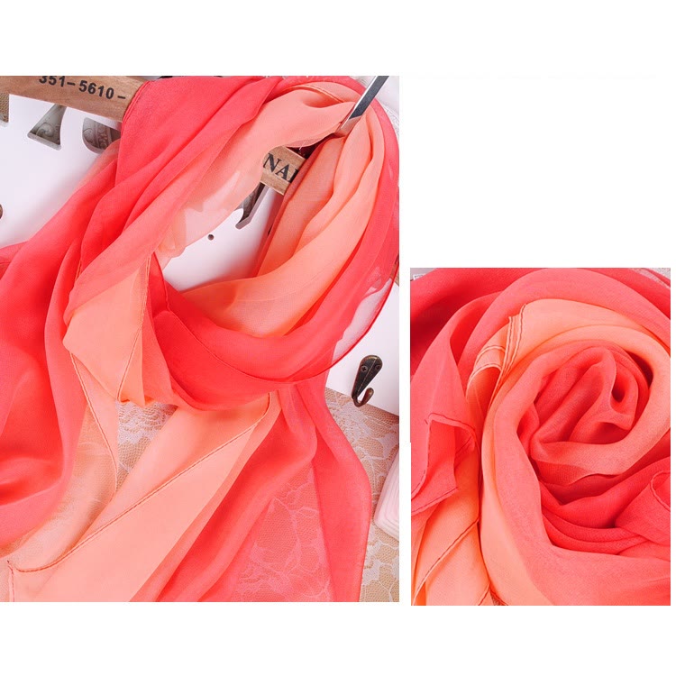 Women's Soft Solid Color Summer Sunscreen Thin Scarf