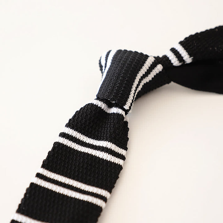 Men's Striped Narrow Suit Knitted Necktie