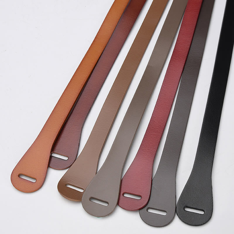 Classical Solid Color Knot Belt Decorative Leather Belt