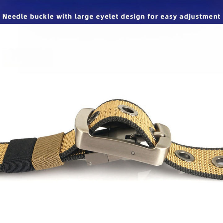 Men's Rotatable Buckle Belt Reversible Nylon Belt