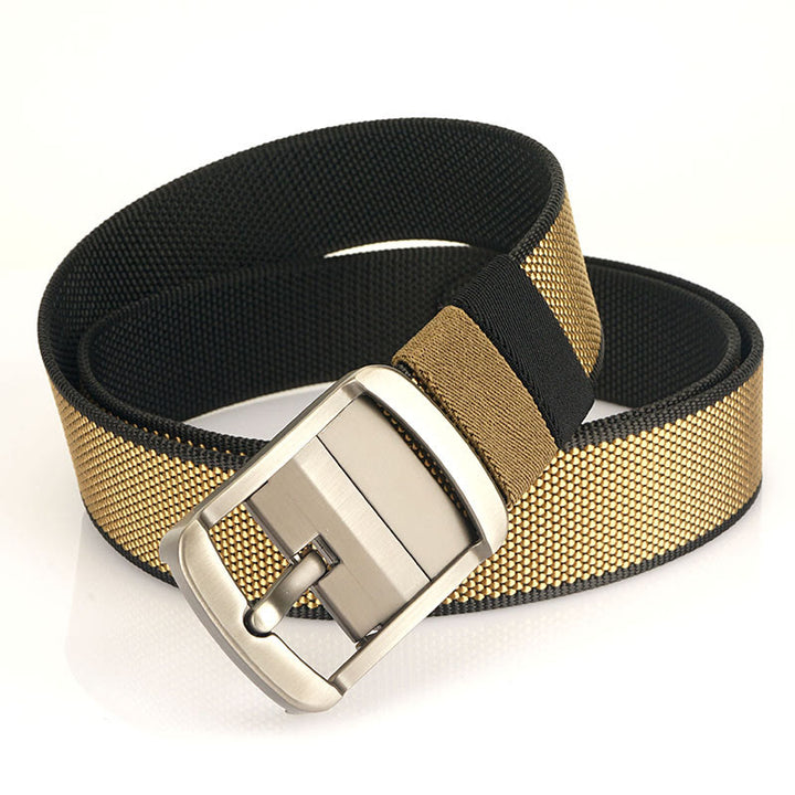 Men's Rotatable Buckle Belt Reversible Nylon Belt