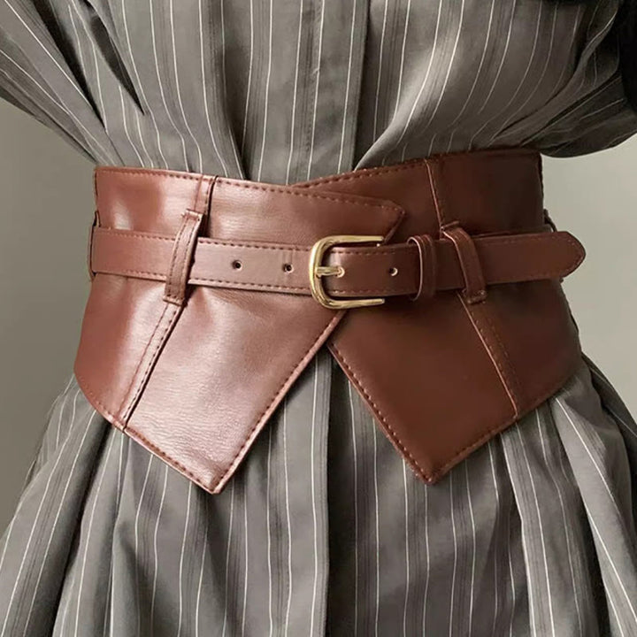 Wide Waistband For Women Leather Corset Belt