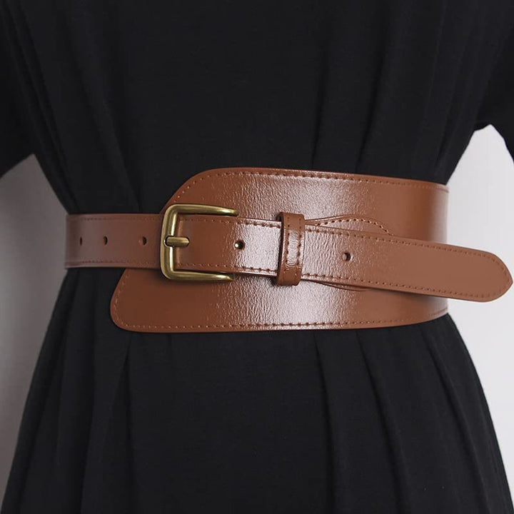 Girdle Waistband Women's Genuine Leather Corset Belt