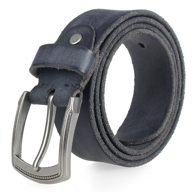 Men's Vintage Top Layer Cowhide Washed Leather Belt