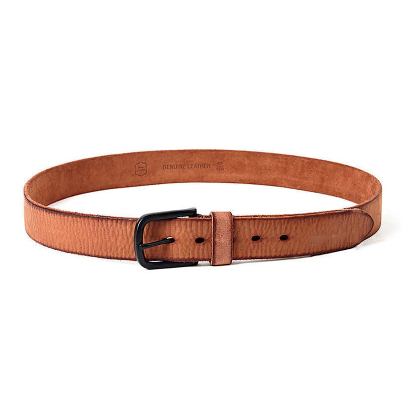 Men's Minimalist Style Dull Polish Leather Belt