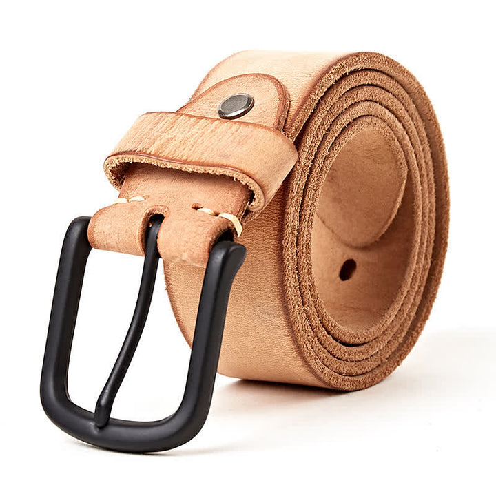 Men's Minimalist Style Dull Polish Leather Belt