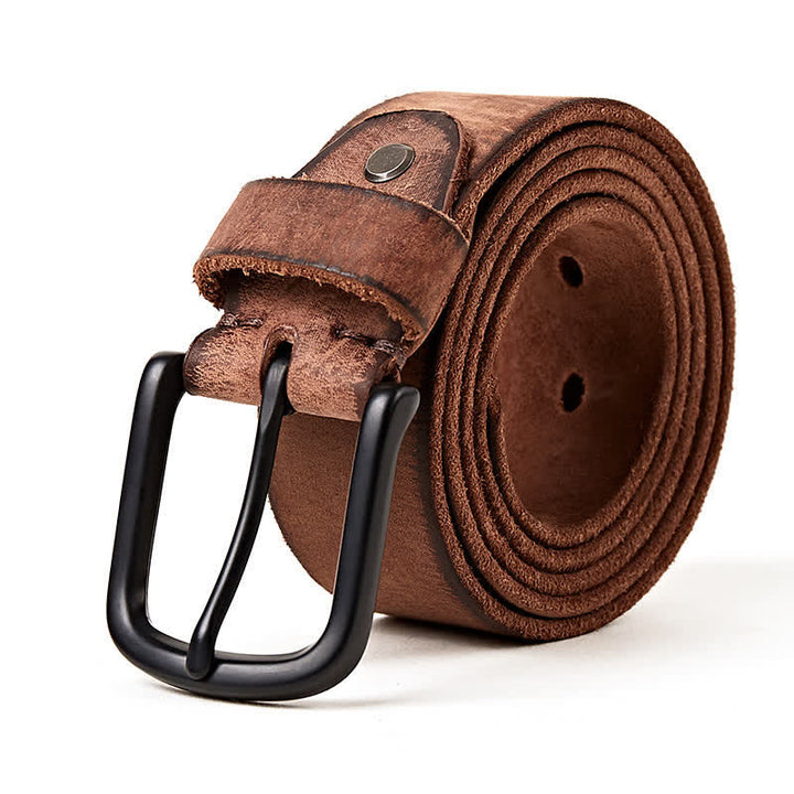 Men's Minimalist Style Dull Polish Leather Belt