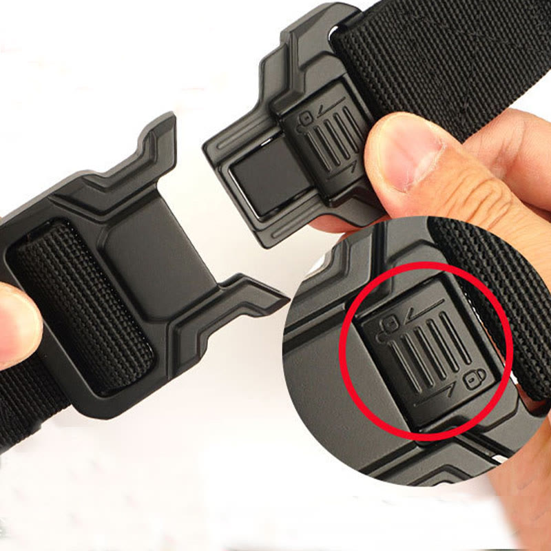 Men's Tactical Belt Elastic Quick Release Nylon Belt