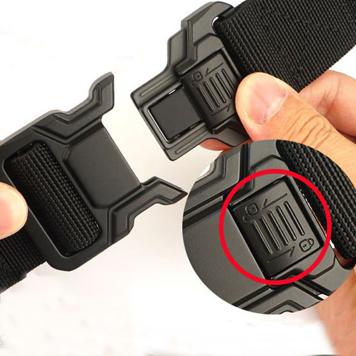 Men's Tactical Belt Elastic Quick Release Nylon Belt