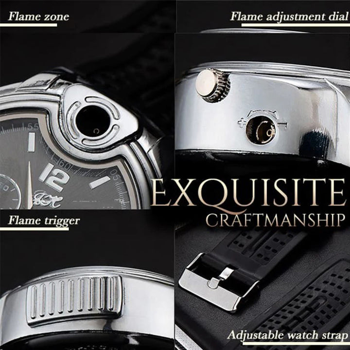 Luxurious Wrist Watch Refillable Butane Lighter