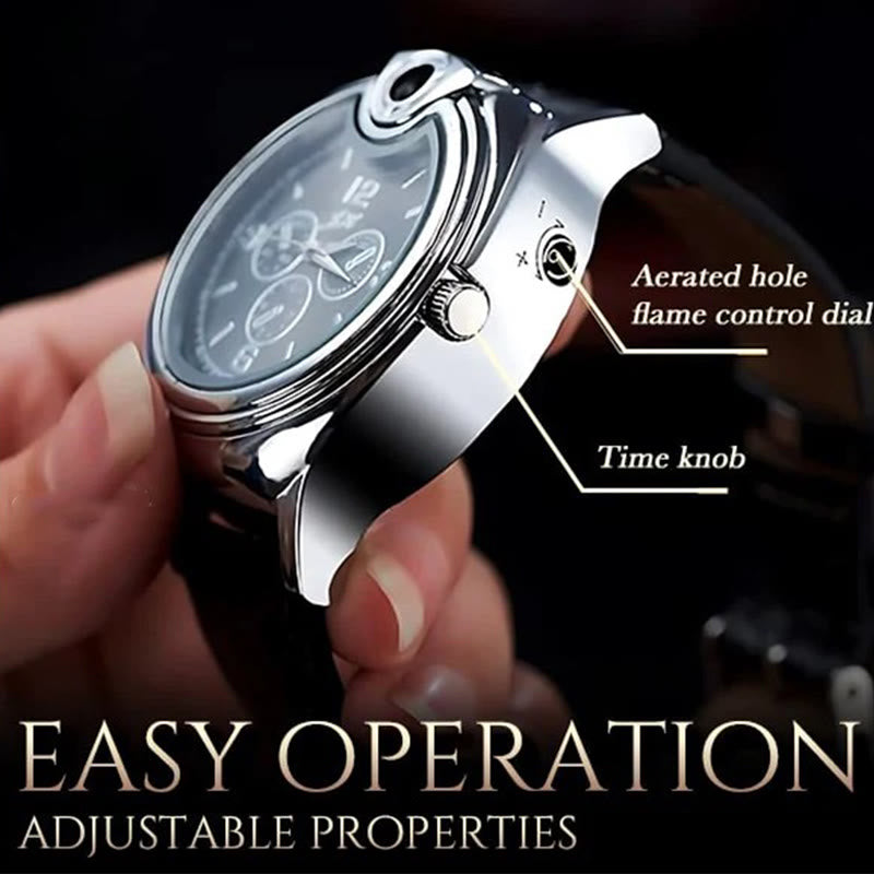 Luxurious Wrist Watch Refillable Butane Lighter