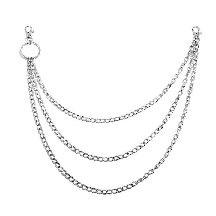 Punk Belt Chain Three Layers Gothic Waist Chain