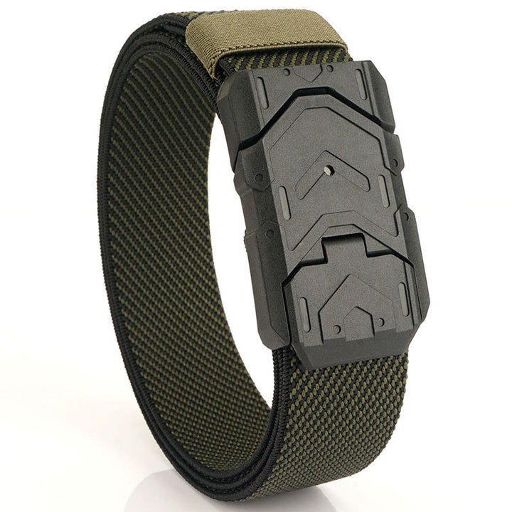 Men's Quick Release Magnetic Buckle Stretchable Nylon Belt