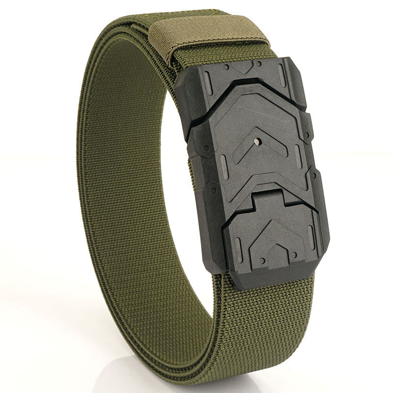 Men's Quick Release Magnetic Buckle Stretchable Nylon Belt