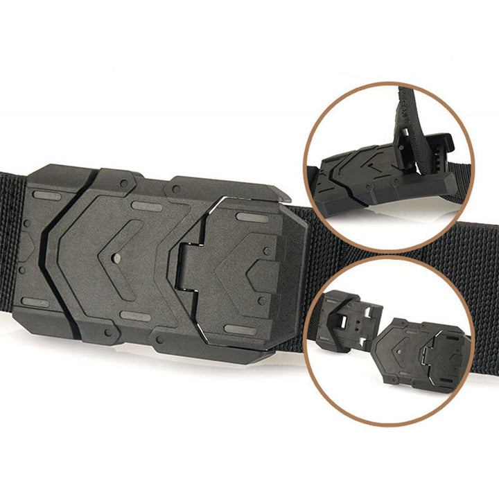 Men's Quick Release Magnetic Buckle Stretchable Nylon Belt