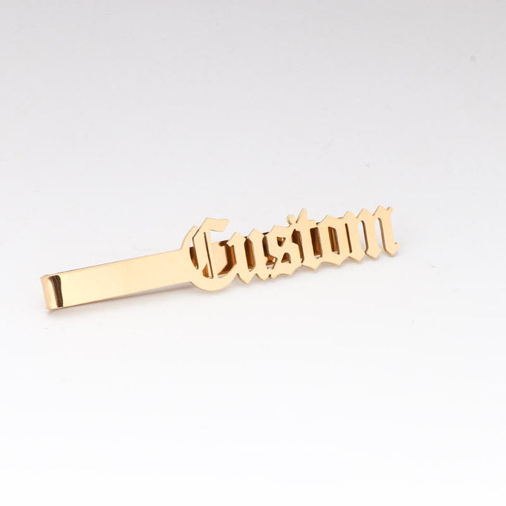 Custom Your Name Wedding Tie Bar For Suit - image 8