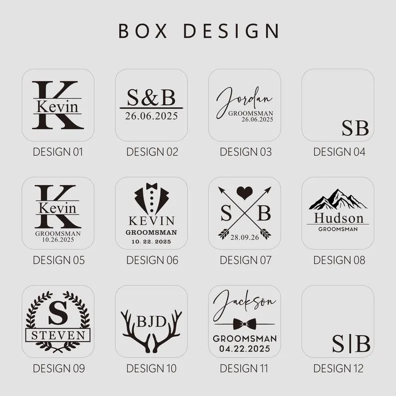 Custom Your Text Wedding Tie Bar Cufflinks For Mens Wear - image 12