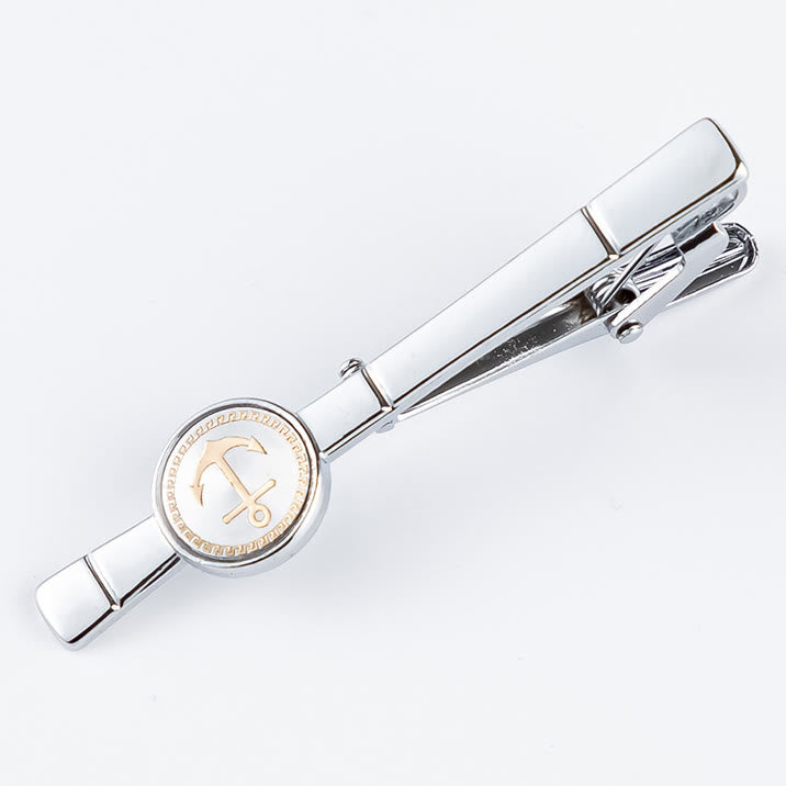 Anchor Tie Bar Cufflinks Set For Wedding Suit - Tie Bar - image 3