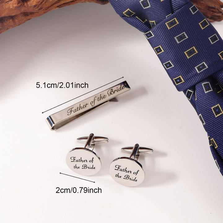 3pcs Set Groomsman Tie Clip For Wedding Suit - image 3