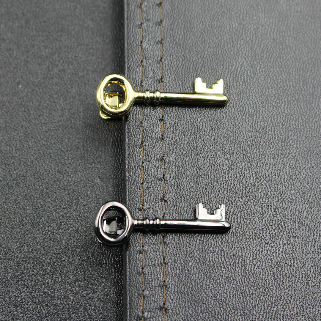 Gold Silver Key Tie Bar For Men's Wear