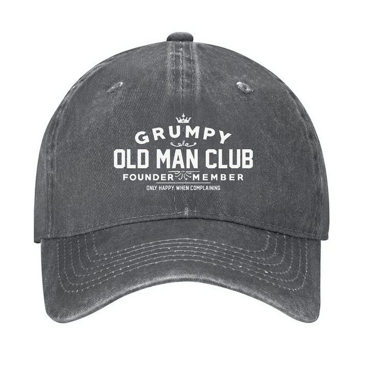 Grumpy Old Man Club Adjustable Baseball Cap