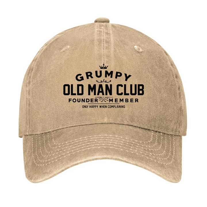 Grumpy Old Man Club Adjustable Baseball Cap