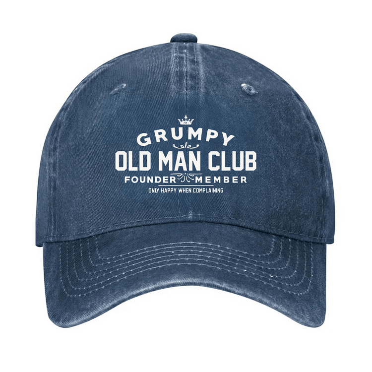 Grumpy Old Man Club Adjustable Baseball Cap