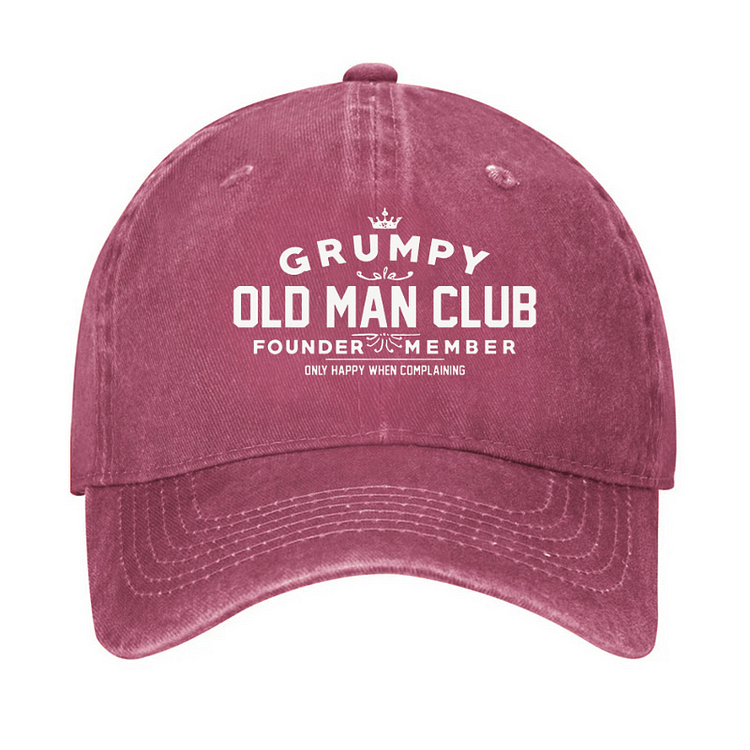 Grumpy Old Man Club Adjustable Baseball Cap