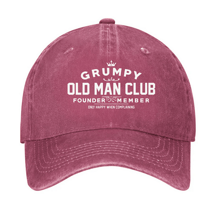 Grumpy Old Man Club Adjustable Baseball Cap