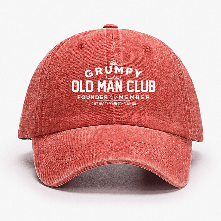 Grumpy Old Man Club Adjustable Baseball Cap