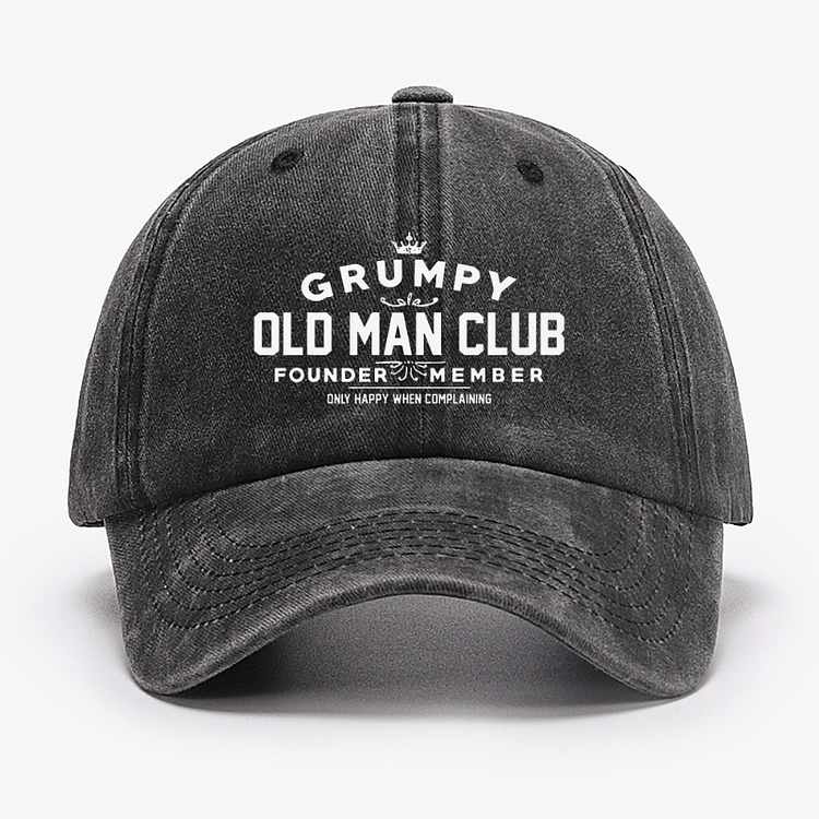 Grumpy Old Man Club Adjustable Baseball Cap