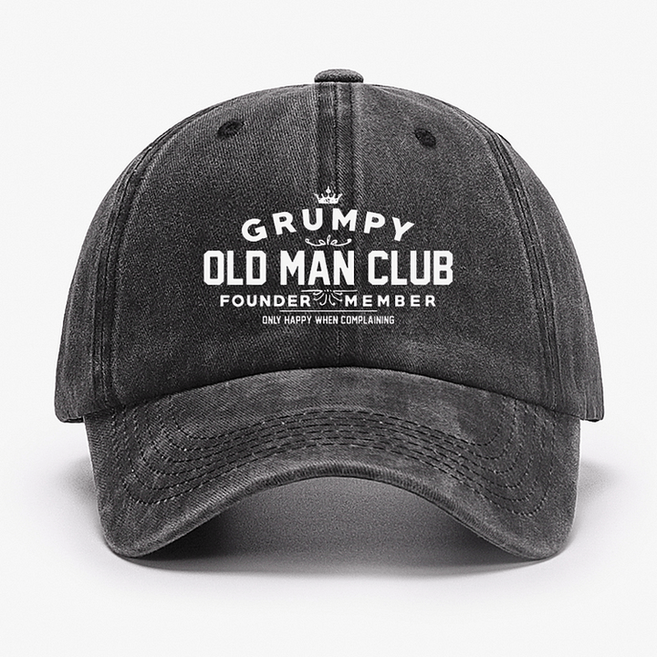 Grumpy Old Man Club Adjustable Baseball Cap