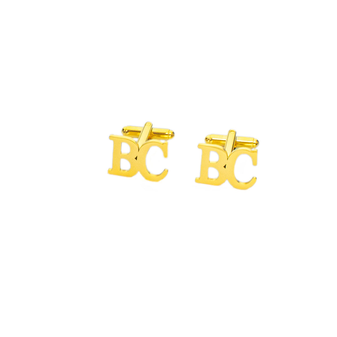 1 Pair Custom Letter Button Covers Set Suit Cufflinks - image 10