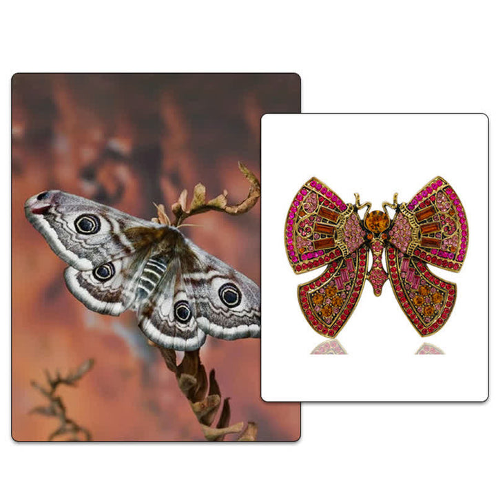 Women's Butterfly Art Decor Crystal Rhinestones Brooch