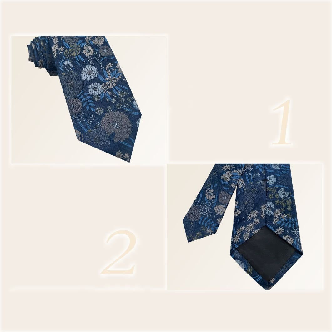Men's Holiday Style Floral Polyester Necktie - image 2
